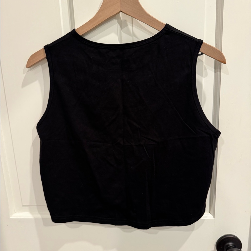 PRVN Black Muscle Tee with White Logo - Picture 3 of 3